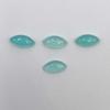 Natural Aqua Chalcedony Marquise Cabochon Loose Gemstone Lot 4 Pcs 7*14 MM 11 CT For Jewelry Making