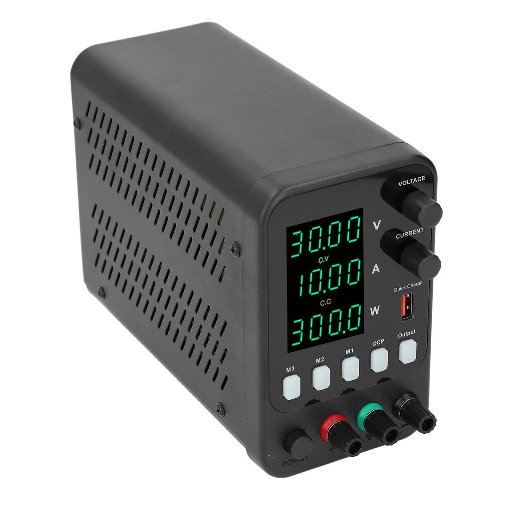 DC-Netzteil Variabel 300W 0? 0?10A 4-stellige LED-Anzeige Einstellbares Tisch-Netzteil mit