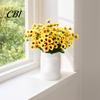 Non-fading Artificial Blooms 24 Heads Sunflower Bouquet, Lifelike Silk Daisy, Flexible Stems DIY Realistic Petals Floral Arrangement for Home Desktop