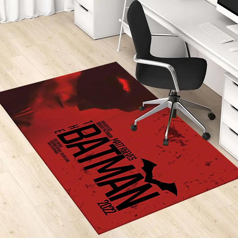 1pc Office Carpet Chair Mats The Batman 2022 Poster Perfect for Office Chairs, Living Rooms, Or Bedrooms,Polyester Carpet.HDT069