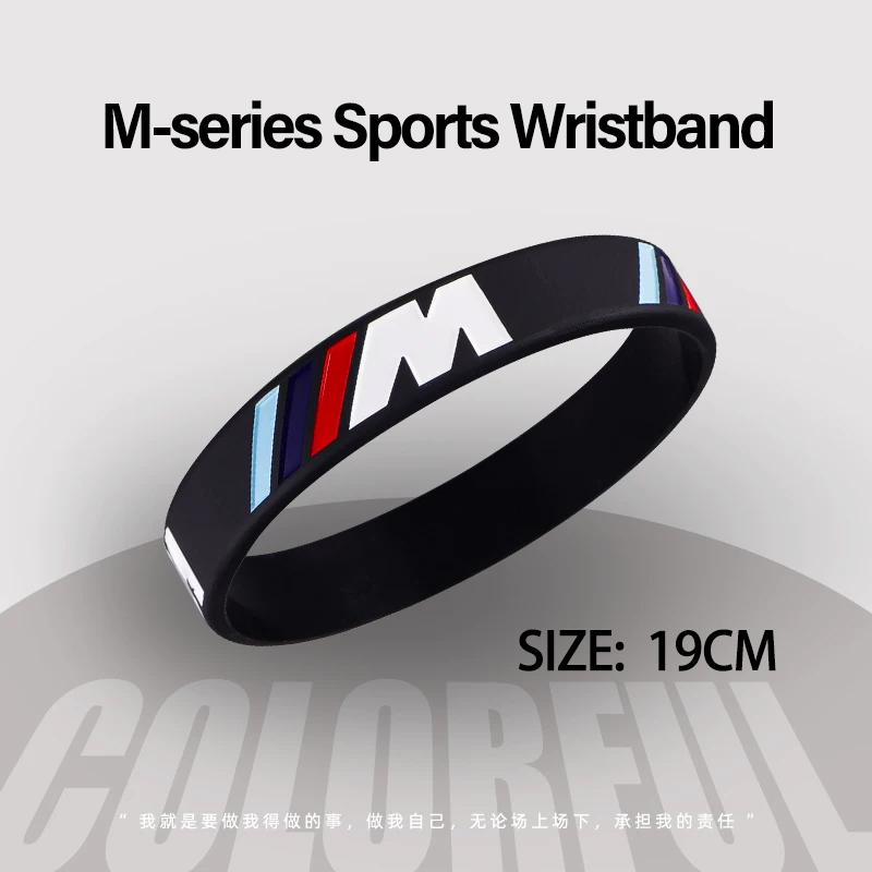 Car Valve Core BMW M-series Badge Bracelet Sports Men Women Rubber Hand Chain For BMW G30 G32 G01 G02 G05 G06 G07 G26 G23