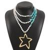 Large Starfish Cord Necklace Chunky Statement Star Fish Pendant Necklace Summer Beach Jewelry Holiday Gift