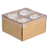 Oeufs en plastique - Non spécifié - Ouverts - Blanc - 5,5x4,5cm - Kit de 4 pièces