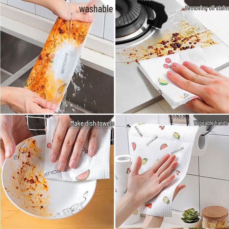 Dual-Use Wet & Dry Cleaning Towels - Disposable Kitchen & Dish Cloths
