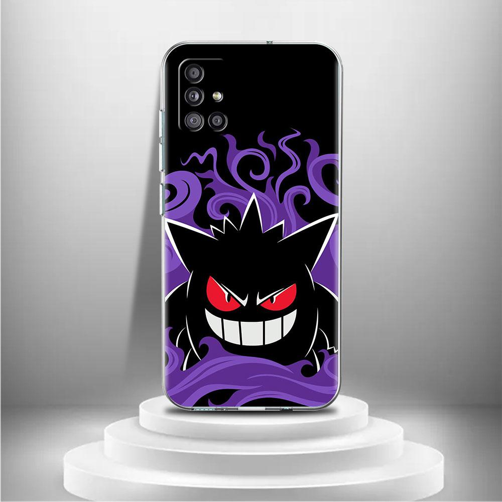 

Японский аниме покемон генгар прозрачный чехол для Samsung Galaxy A52 A12 A51 A32 A21s A71 A32 A22 50 A70 A31 A72 5G чехол для телефона Samsung A30