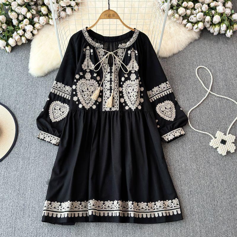 

Женская одежда Дали Эрхай Юньнань Лицзян Этническая юбка Black All yards