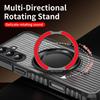 KEYSION 360° Rotating Ring Stand Case for Samsung Galaxy A56 5G A36 A26 A16 4G Matte Transparent Magnetic Shockproof Phone Cover