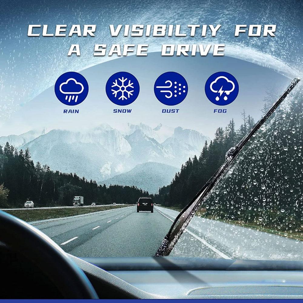 For Mercedes Benz CLK Class C209 2001-2010 Front Wiper Blades Windscreen Windshield Window WIPER 2PCS Wipers Blades 3