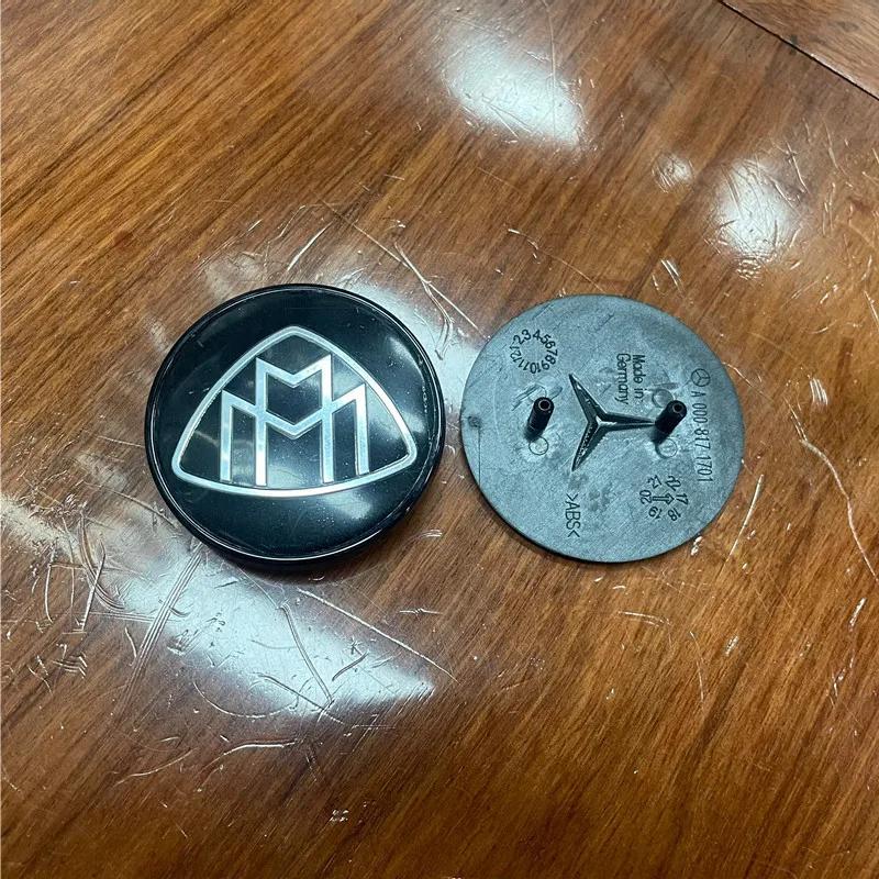 Car Sticker 2026 New For Benz NEW FOR Mercedes Benz Black Chrome Badge Emblem Front Engine 57mm A0008171701