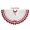 Festives Christmas Tree Skirt with Bowknot Pattern Creative Festival Decorative Tree Accessories Stylish Trees Mat