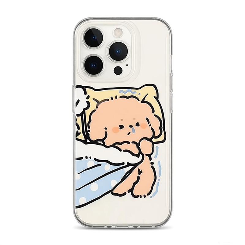 Girls Maltese Korea Phone Case For iPhone 17 Pro Max 16 Pro 15 Plus 14 13 Mini 12 11 16E Plus 17Air Fashion Soft Case