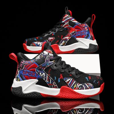 Freizeitschuhe Ältere Jungen Basketballschuhe Kinder 7 Sneaker Netz Irving Sommer Training Laufschuhe Atmungsaktiv Schüler