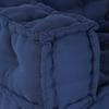 Modular Sofa Set 3 Pcs Indigo 140 X 70 X 36 Cm Fabric
