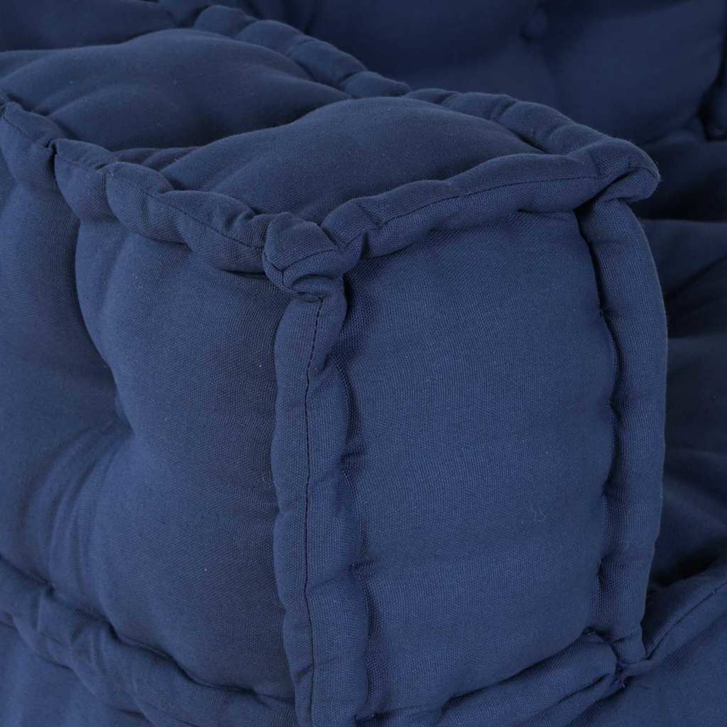 Modular Sofa Set 3 Pcs Indigo 140 X 70 X 36 Cm Fabric