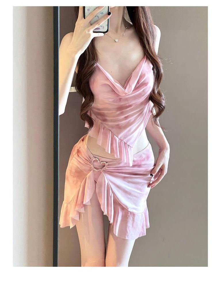 Women's Three-Piece High-End Bikini Set: Conservative, Stylish Seaside Vacation or Hot Spring Swimwear