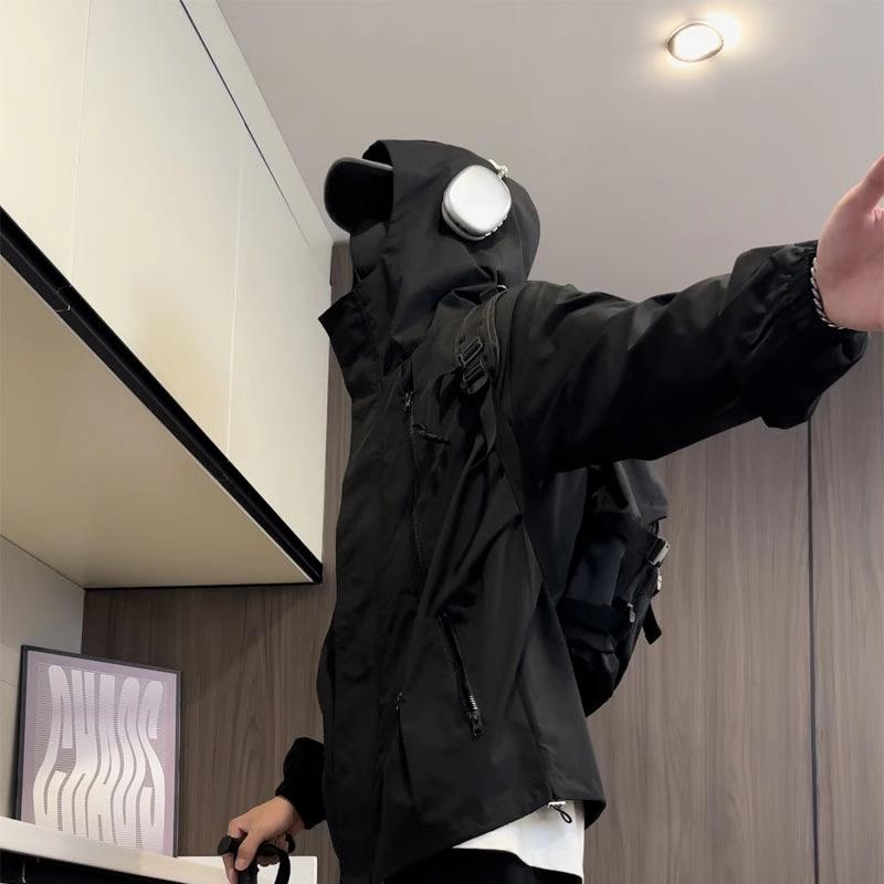 Men's Jacket Functional Windproof and Waterproof Hiking and Mountaineering Windproof Jacket Stand Collar