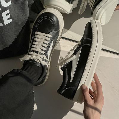 Handmade Cowhide Big Head Leather Shoes Comfortable Thick Sole Heightening Retro Milk Fragrant Board Shoes Fashionable Versatile Sports and Leisure