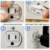 10Pcs Transparent Tighten Socket Conversion Cover Safety Plug Socket Fasteners