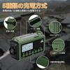 Mesqool Disaster Prevention Radio, 12000mAh, Solar Charging, Hand Crank, Flashlight, Reading Lamp, FM/SW/AM Compatible (FM 76.00MHz - 108MHz), Compact