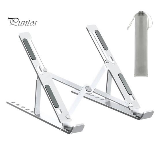 Portable Laptop Stand Aluminum Alloy Height Adjustable Quick Heat Dissipation Anti-slip Stable Foldable Home Office Desktop Computer Riser Holder