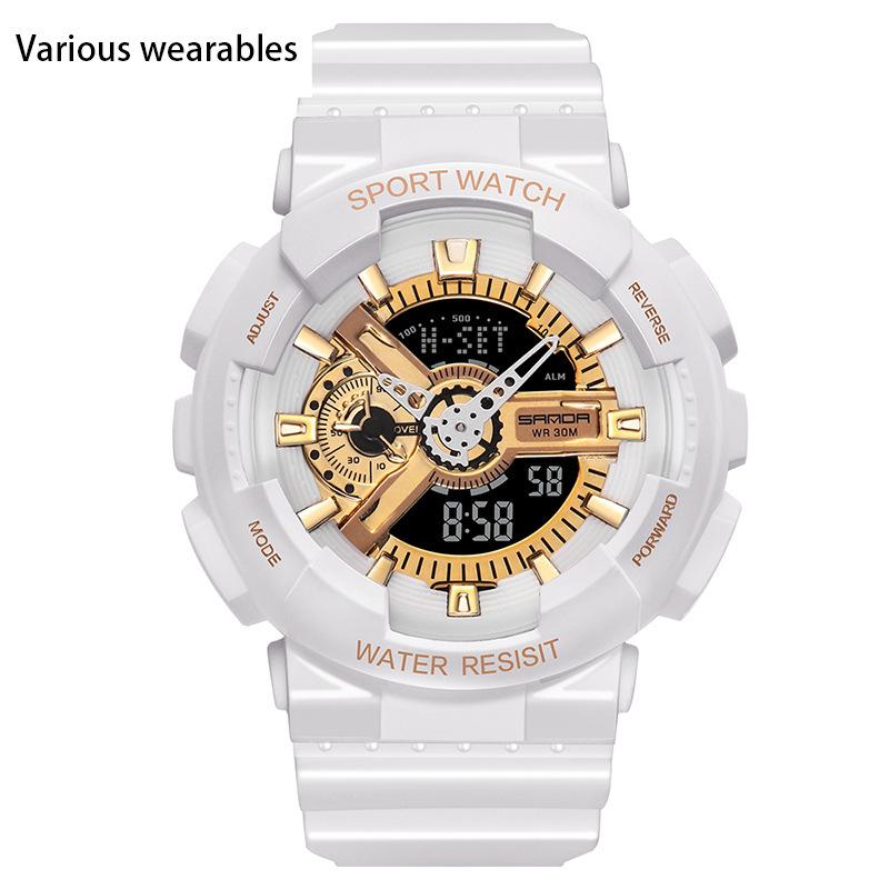 Korejský módní trend Micro Business Luminous Electronic Sports Trendy studentské korejské hodinky pro pár Candy pro děti