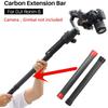 AgimbalGear Carbon Fiber Extension Rod Monopod Extendable Stick 1/4'' Thread Compatible for DJI Ronin S Moza Air Cross FeiyuTech  Stabilizer Gimbal