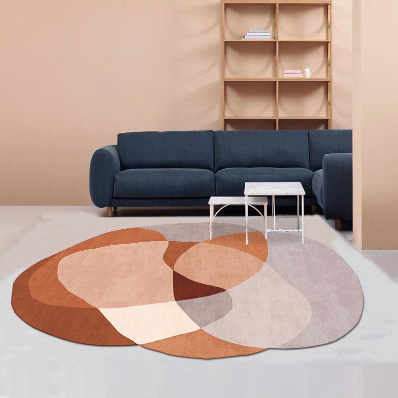 Irregular Shapes Living Room Decoration Carpet Nordic Style Rugs for Bedroom Thick Plush Lounge Floor Mat Fluffy Soft Study Rug