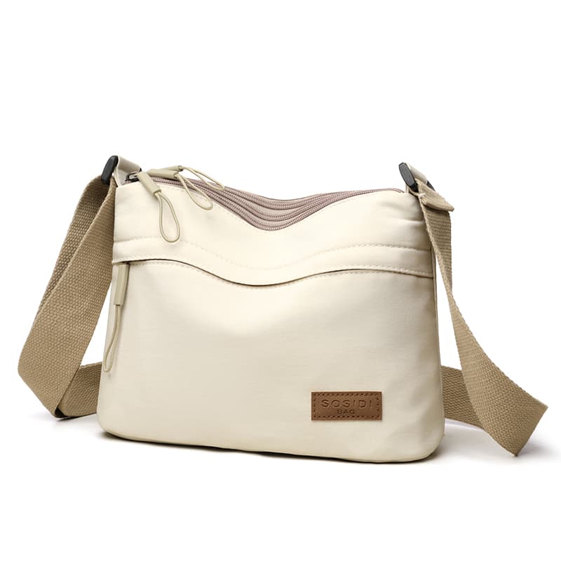 Lightweight multi-layer waterproof shoulder crossbody small square bag
