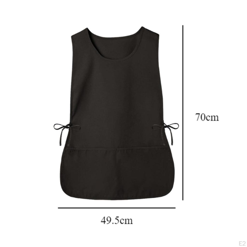 Bib Apron, Chef Dishwashing Polyester Kitchen Apron for Men, Women, Gardener,