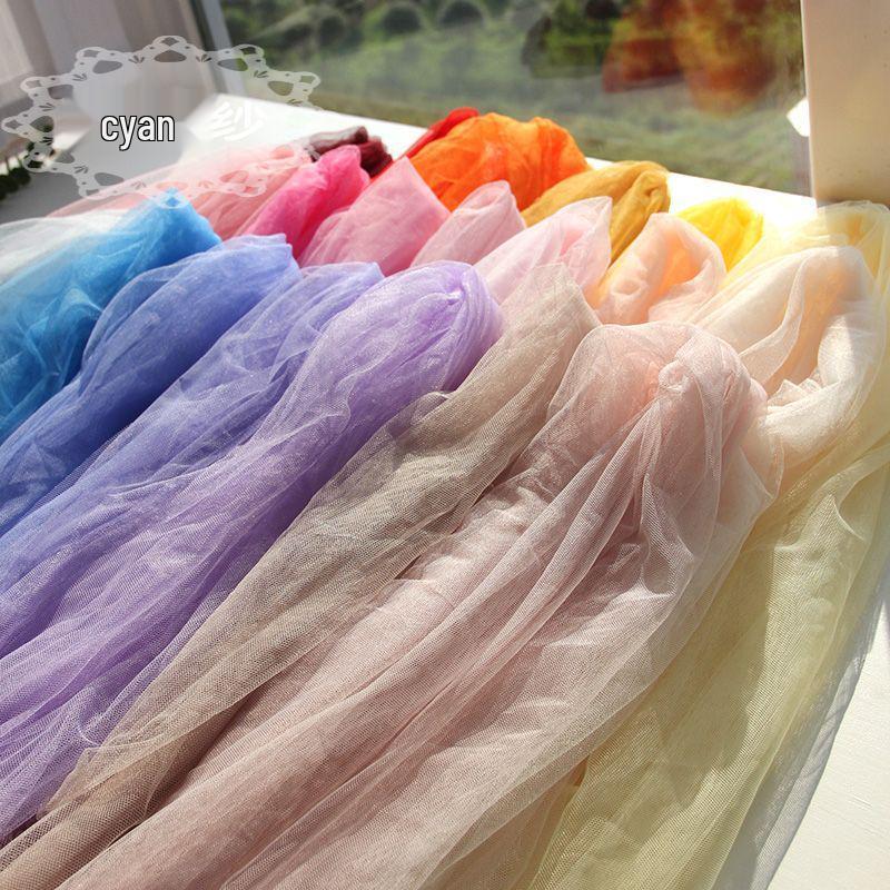 Green Tulle Lace Net Fabric for Kindergarten & Wedding - Transparent, Free Shipping