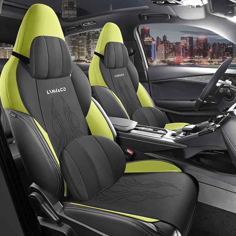 Lynk&Co 01 Suede Car Seat Cushion - Universal Fit for All Seasons