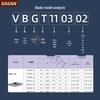 35° Diamond Blade CNC Lathe Inserts VCGT160404 VBGT110302 for Aluminum