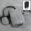 Leather Car Key Cover Case for VW Volkswagen Tiguan MK1 MK2 Magotan Passat B5 B8 Polo Golf 4 5 6 7 Mk7 Jetta POLO Eos Scirocco