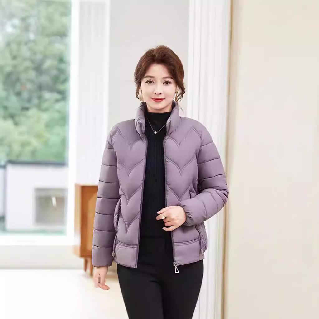 Women's Cotton Coat Parker Winter Jacket  New Short Stand Collar Keep Warm Fashion Outerwear Top