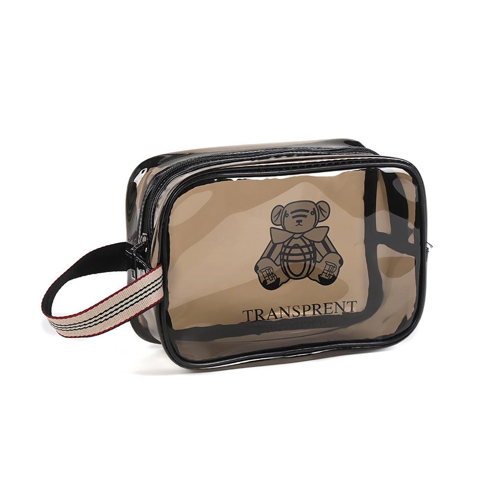 Thickened Waterproof PVC Toiletry & Makeup Travel Organizer Bag with Large Capacity