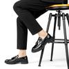 Fashion Men Tassel Loafers Mens Versatile Leather Man Shoes Fashion Shoes Pointed  Anti-slip Wearable Driving Shoes Luxury Designer Shoe