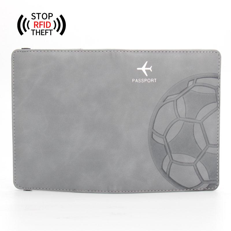 RFID Football Passport Holder with Anti-magnetic Protection and Card Slots for Qatar World Cup
