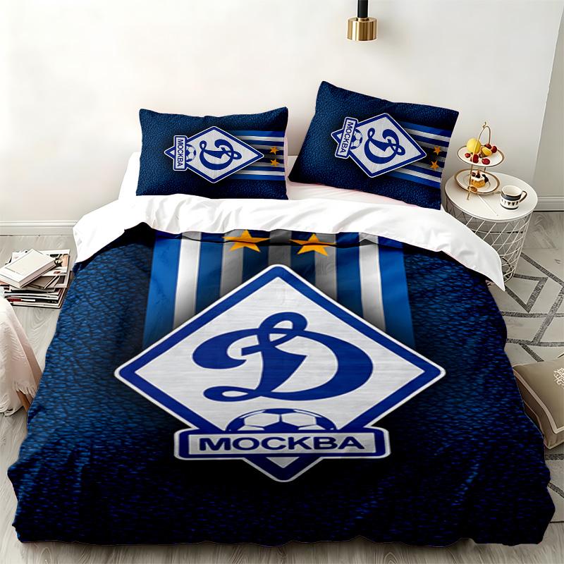 FC Dinamo Minsk 3pc Set Perfect for Bedroom Use Comfortable Bedding Set Includes a Duvet Cover and Two Pillowcases Ideal Birthday or Christmas Gift