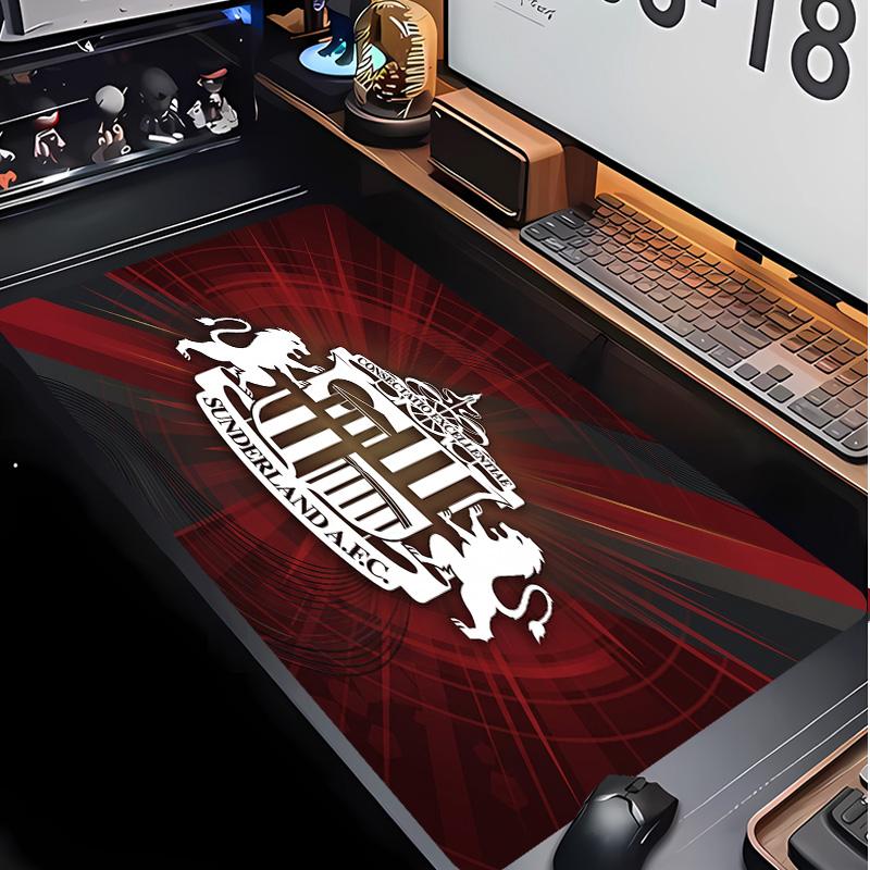 Sunderland Football Pattern Mouse Pad Non?Slip Rubber Base Gaming Mousepad For Desk Office Home