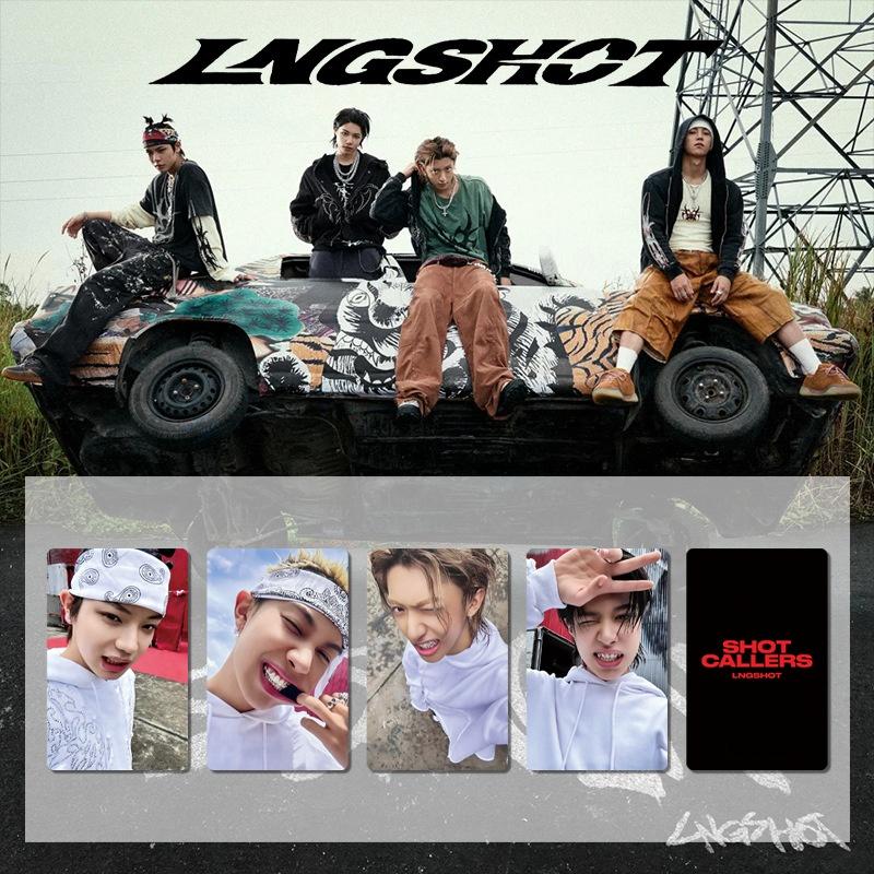 LNGSHOT Das Erste Album SHOT CALLERS Weverse MUSIC Karte POP-UP Store Postkarte RYUL WOOJIN LOUIS OHYUL Fans SammelnHD Glanz Foto (as the picture,5.4x8.6cm)