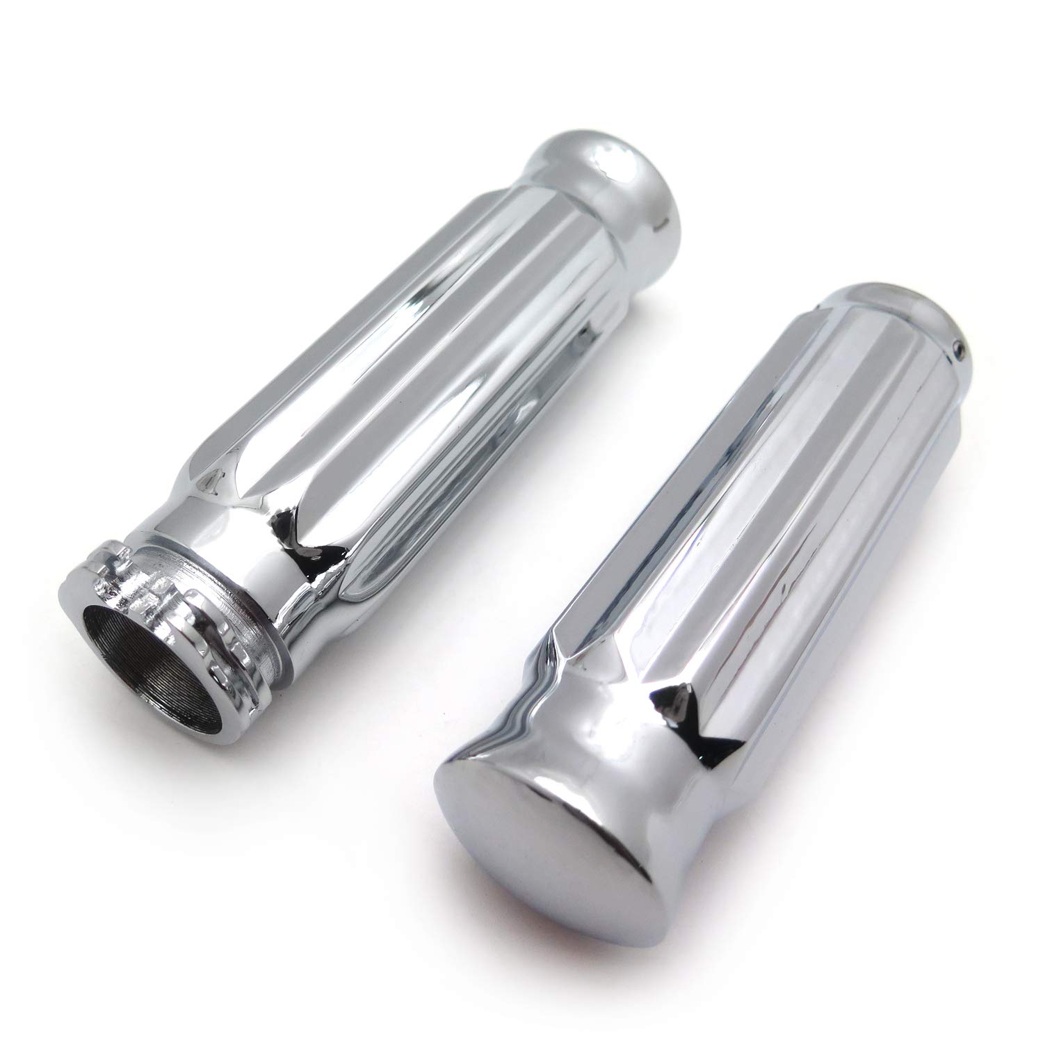 

Billet Motorcycle 1 Handlebar Grips for Yamaha Harley Davidson Motorcycles Chrome Motorcycles adult