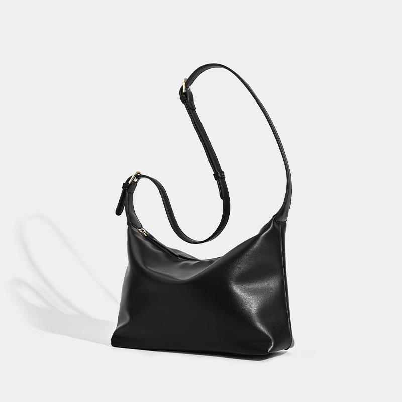 

Сумка-тоут из промасленной ткани женская большой вместимости на плечо для поездок на работу летняя новая мягкая кожа нишевая сумка-мессенджер сумка универсальная для поездок на работу чёрный