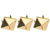 100pcs Square Pyramid Punk Rivets 4 Claw Metal Studs for Bracelets Clothing Shoes Handbag