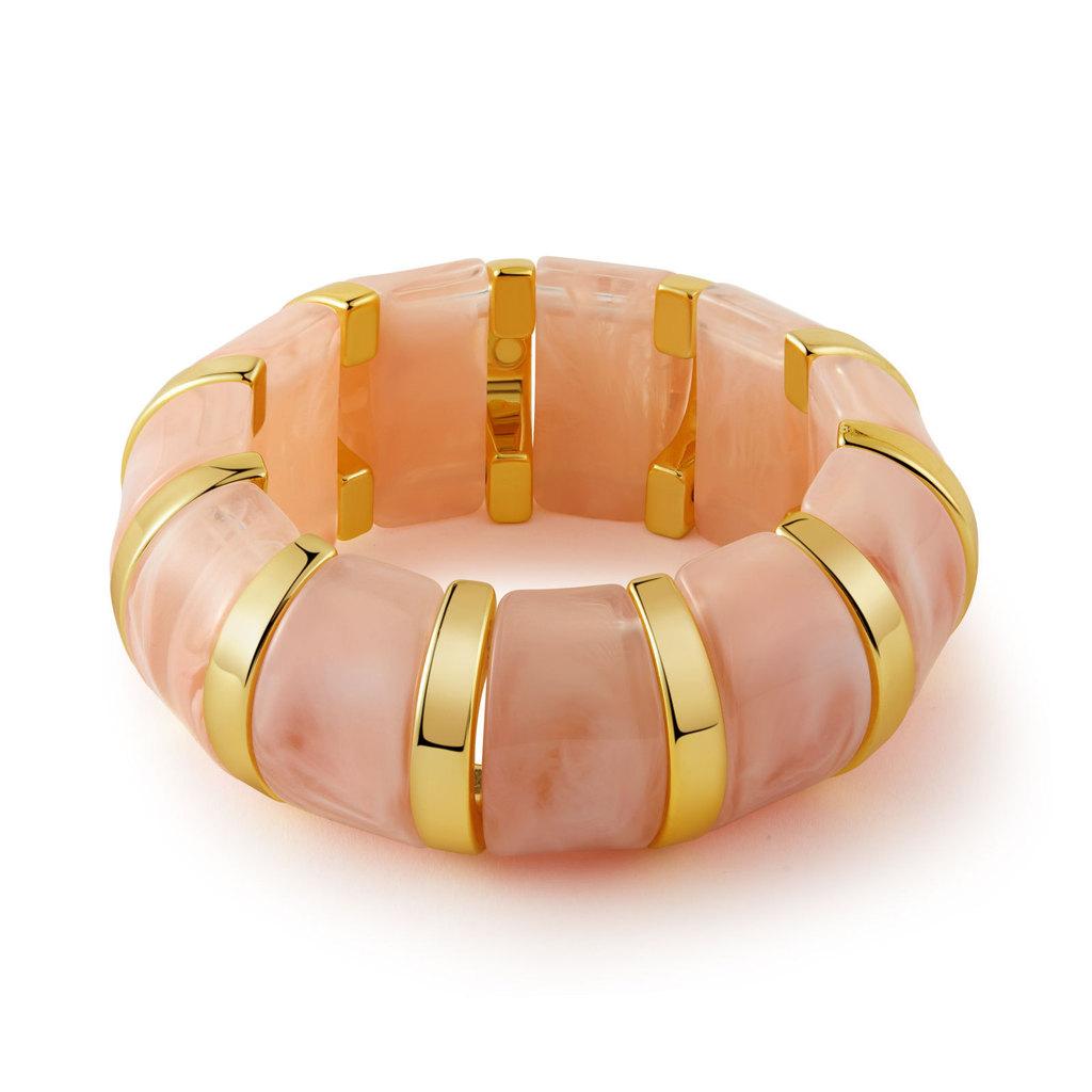 

Acrylic Fashion Accessories For Girls With Rounded Geometric Elements And Summer Trend Pink
