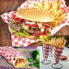 Foodservice Fast-Food-Körbe 100 Blatt Wachs Deli Papier Wiederverwendbare ovale Kunststoff Obstkorb Pommes Halter Korb Restaurant Snack