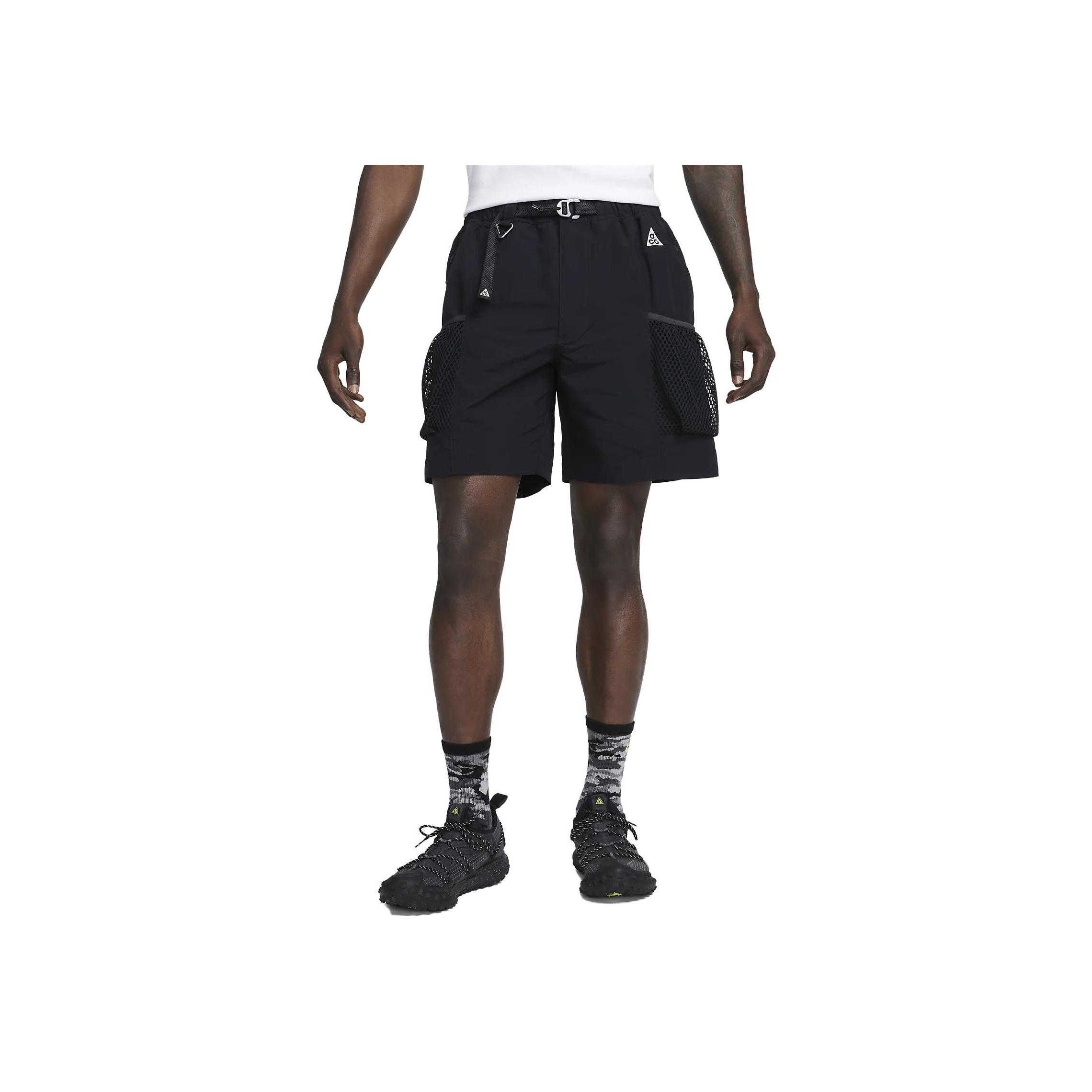 

Мужские шорты Nike ACG Snowgrass с однотонным логотипом и карманами на шнурке, черные DV9405-010 S