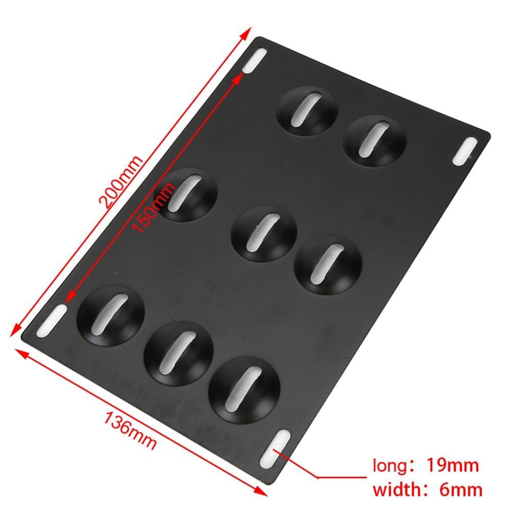 Aluminum Alloy Tow Hook License Plate Bracket for F series 3 4 5 series License Mount Swap