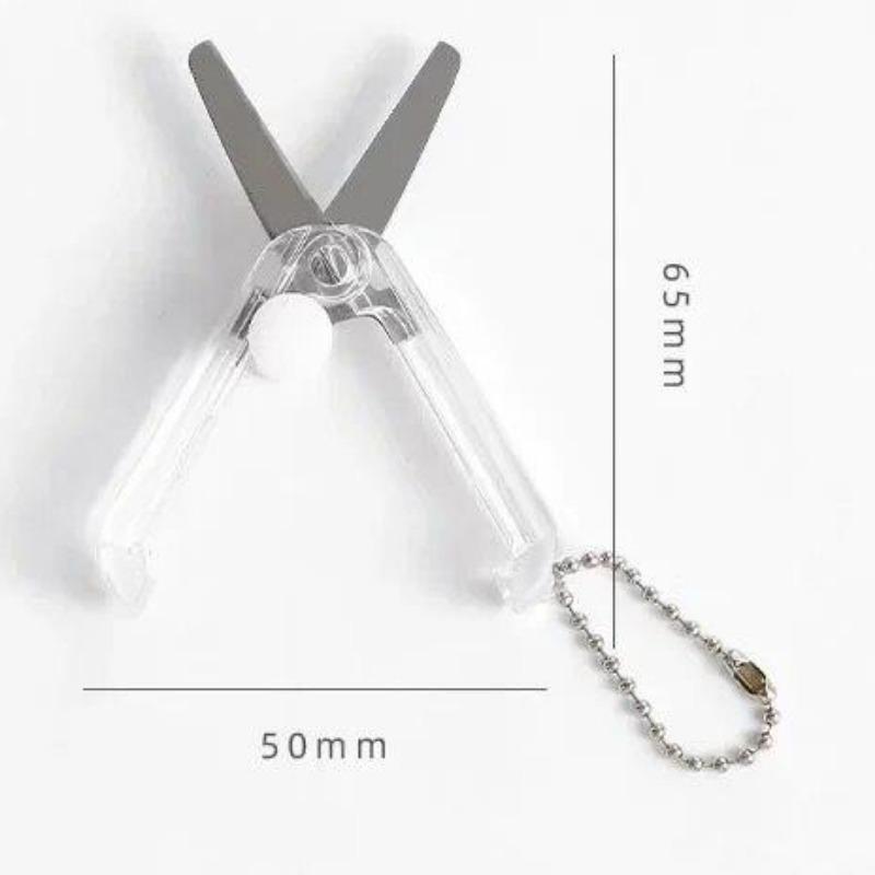 Kreative tragbare Mini-Klappschere Morandi Einfaches Papierschneide-Kunstwerkzeug Stationäre Schere Büroschulbedarf