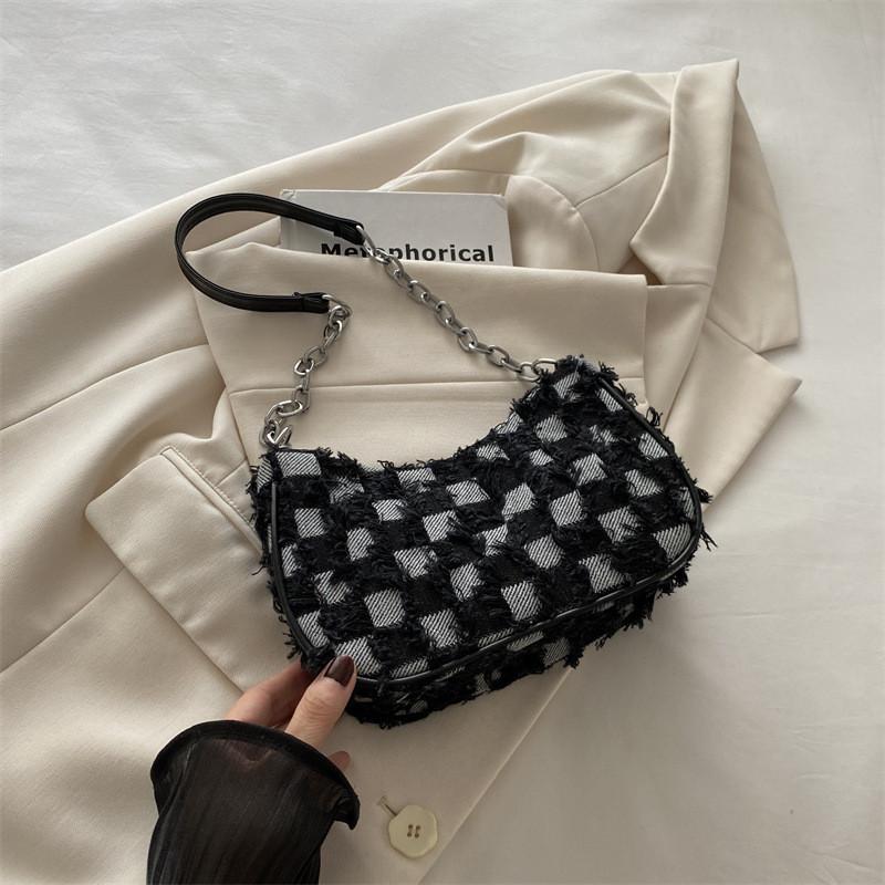 Fashionable Mini Crescent Bag Unique Korean Style Ins Inspired Shoulder Bag