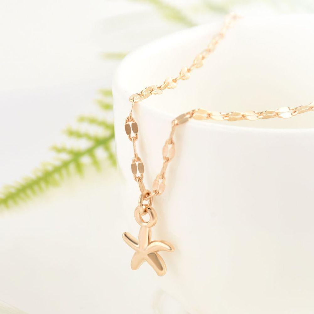 

Plated Zinc Zinc Alloy Copper Fashion Starfish Anklet Chain Bracelet Foot Jewelry